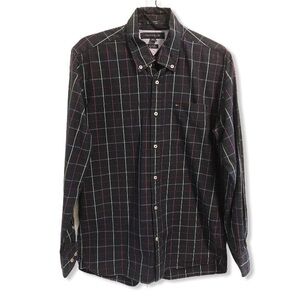 Tommy Hilfiger long sleeve blue striped shirt